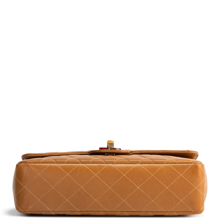 CHANEL Vintage Tortoise Shell Chain Flap
