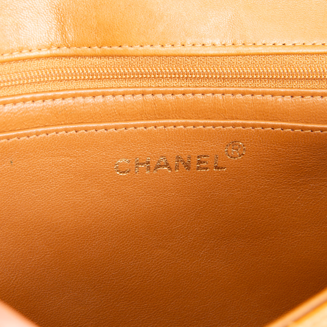 CHANEL Vintage Tortoise Shell Chain Flap