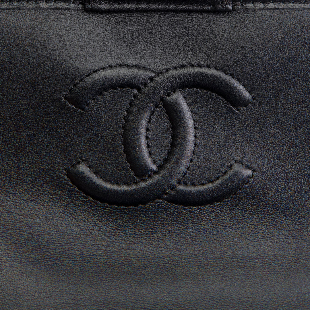 CHANEL Tweed Top Handle School Memory Flap Bag
