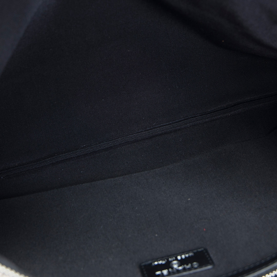 CHANEL Camellia Maxi Pouch - Black/Ivory