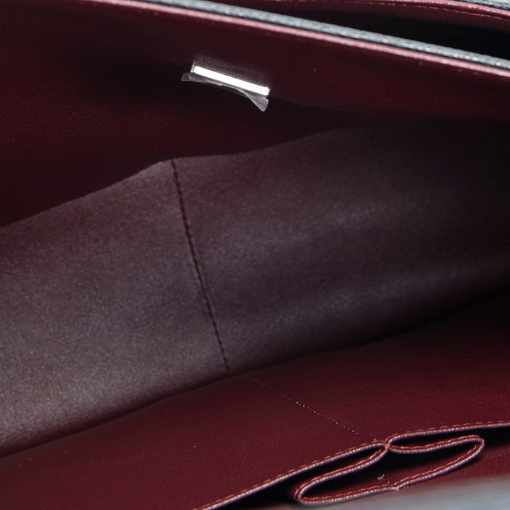 CHANEL Classic Caviar Double Flap Maxi Bag - Black