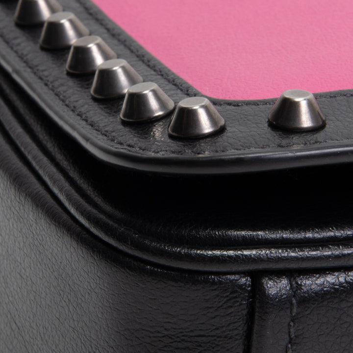 PRADA Glace Studded Crossbody - Pink