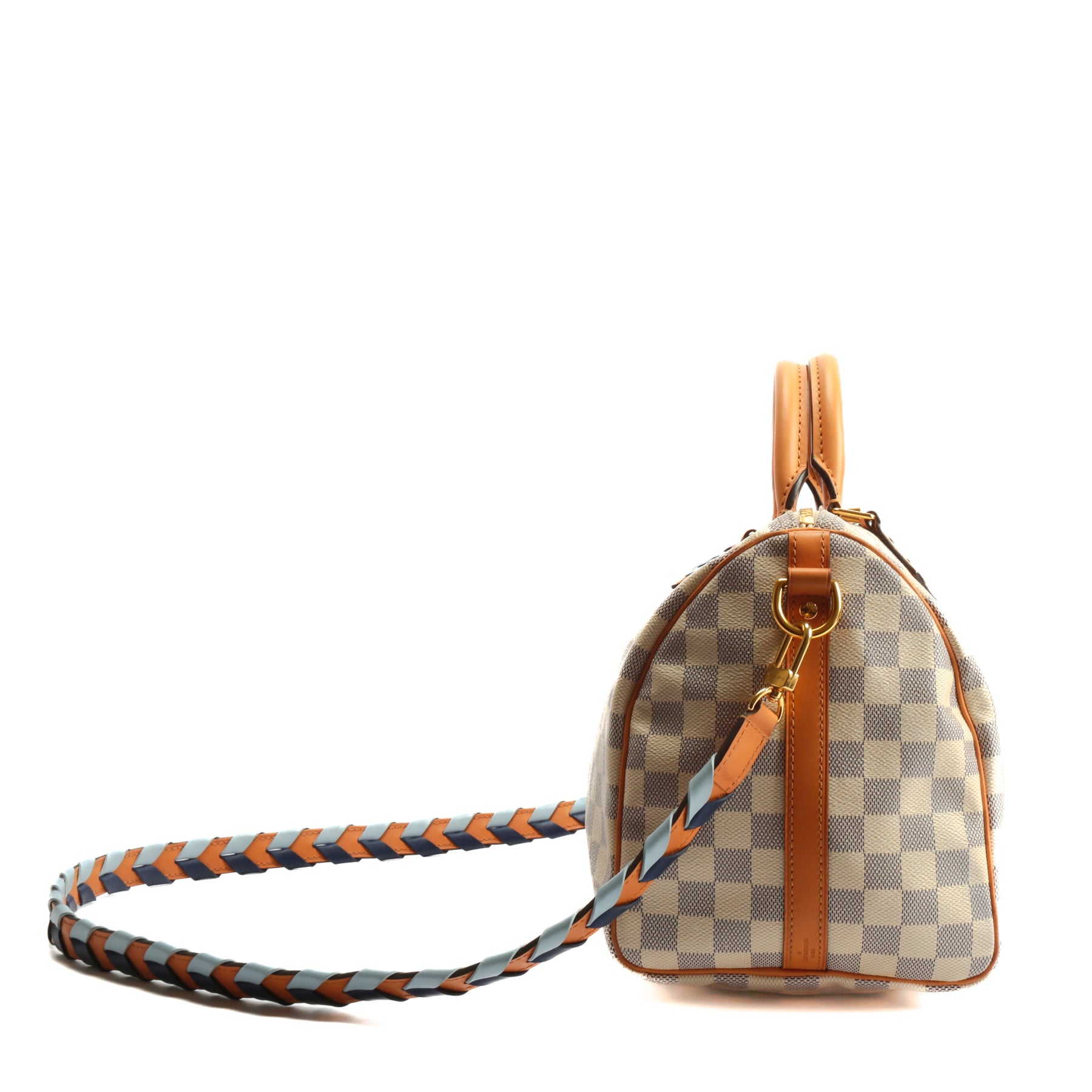 Louis Vuitton Braided Speedy Bandoulière 30 Damier Azur Limited Edition ○  Labellov ○ Buy and Sell Authentic Luxury