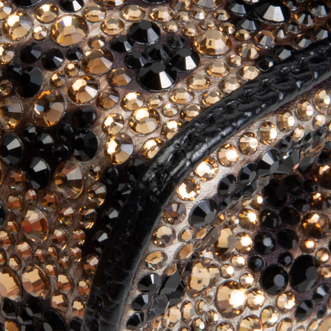 DOLCE & GABBANA Crystal Embellished Leopard Super Mini Miss Sicily - Brown