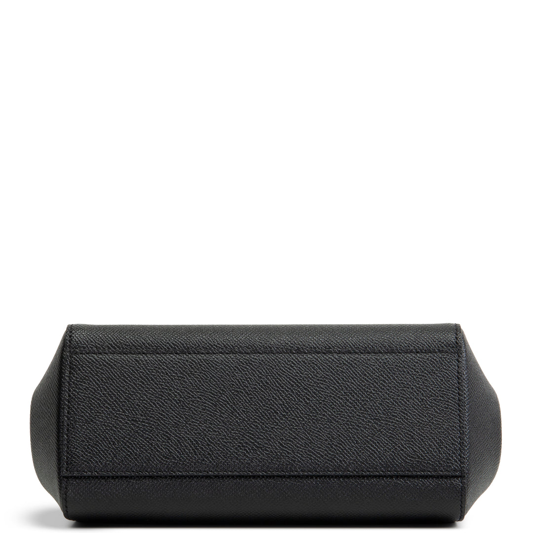 DOLCE & GABBANA Small Leather Sicily w/ Strap - Black