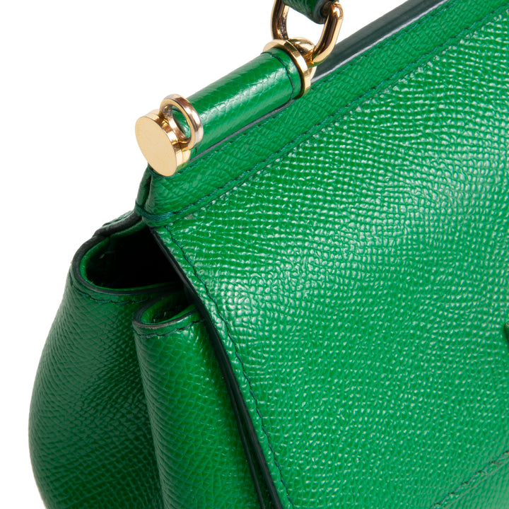 DOLCE & GABBANA Leather Sicily Mini - Green