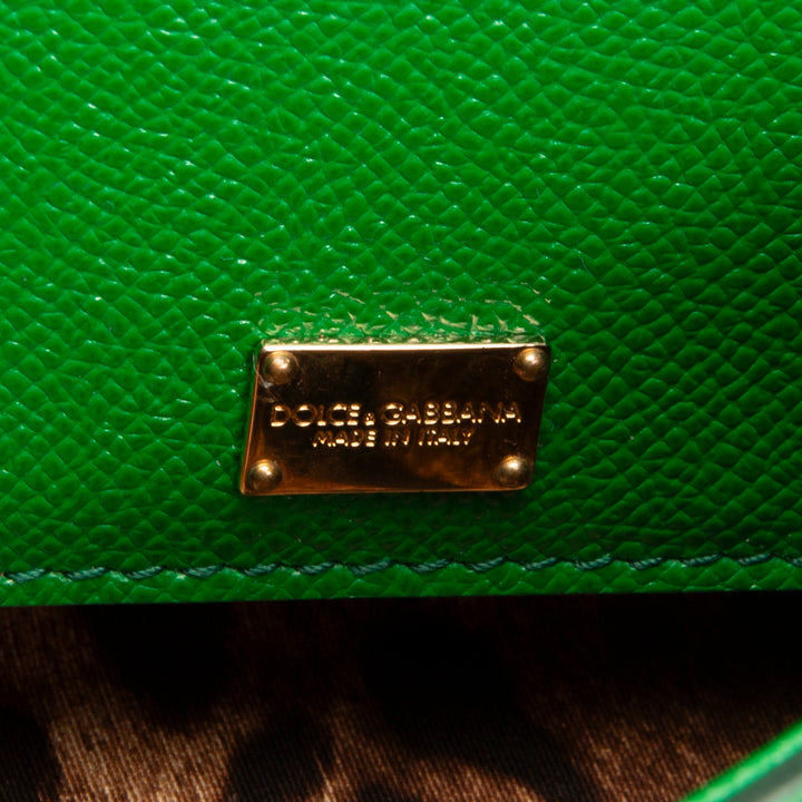 DOLCE & GABBANA Leather Sicily Mini - Green