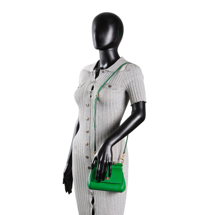 DOLCE & GABBANA Leather Sicily Mini - Green