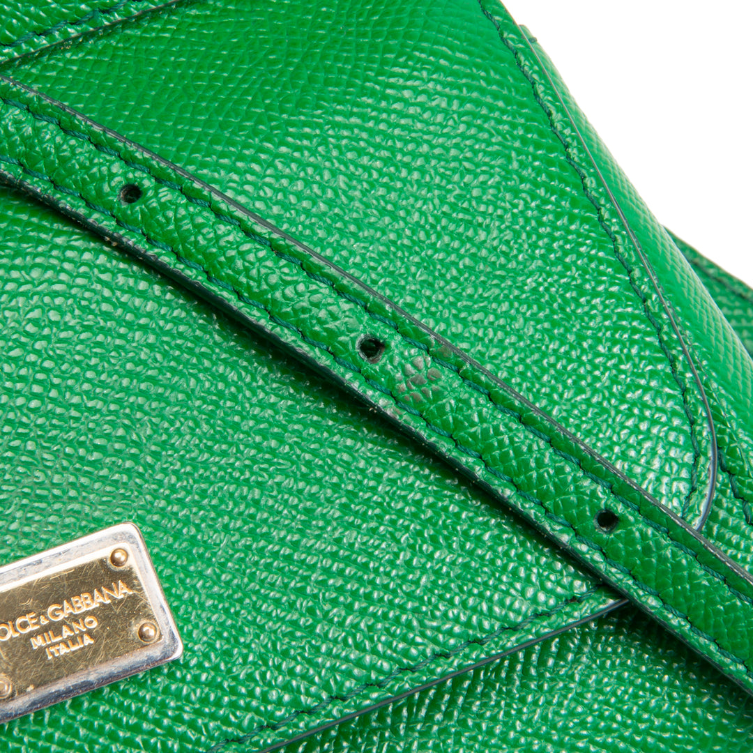 DOLCE & GABBANA Leather Sicily Mini - Green
