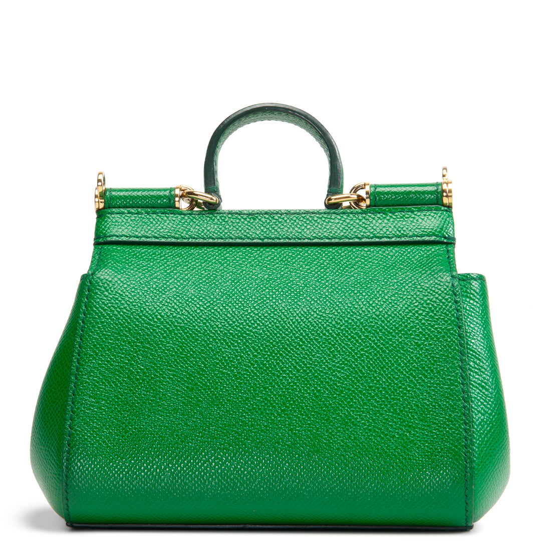DOLCE & GABBANA Leather Sicily Mini - Green