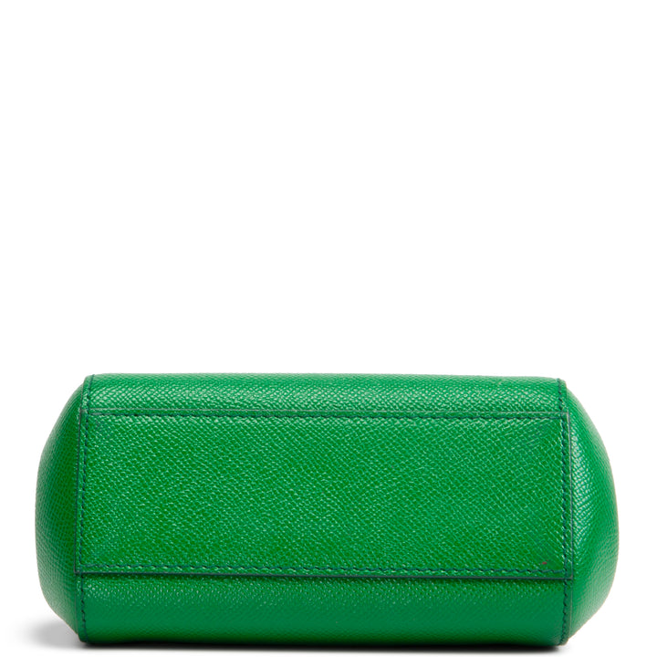 DOLCE & GABBANA Leather Sicily Mini - Green