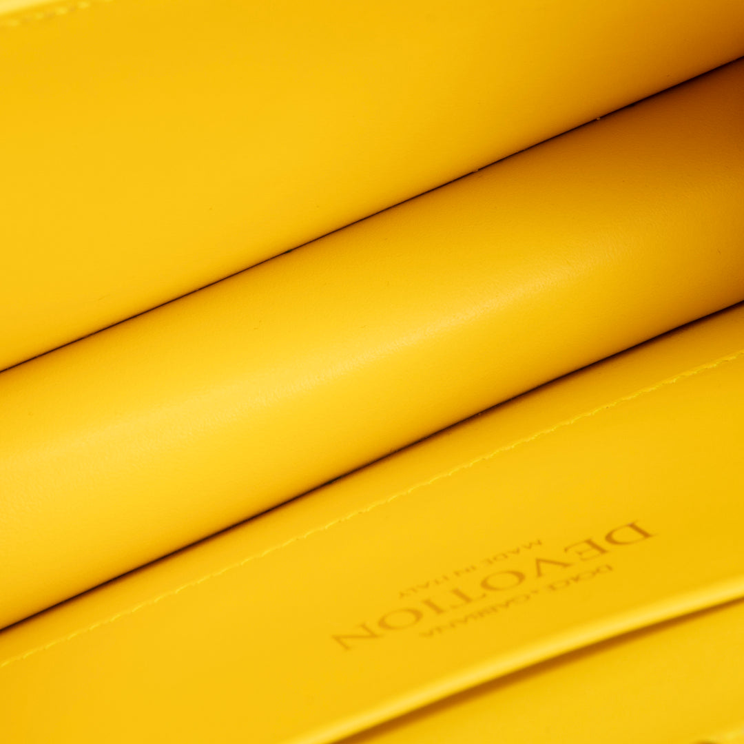 DOLCE & GABBANA Sacred Heart Devotion Top Handle Bag - Yellow