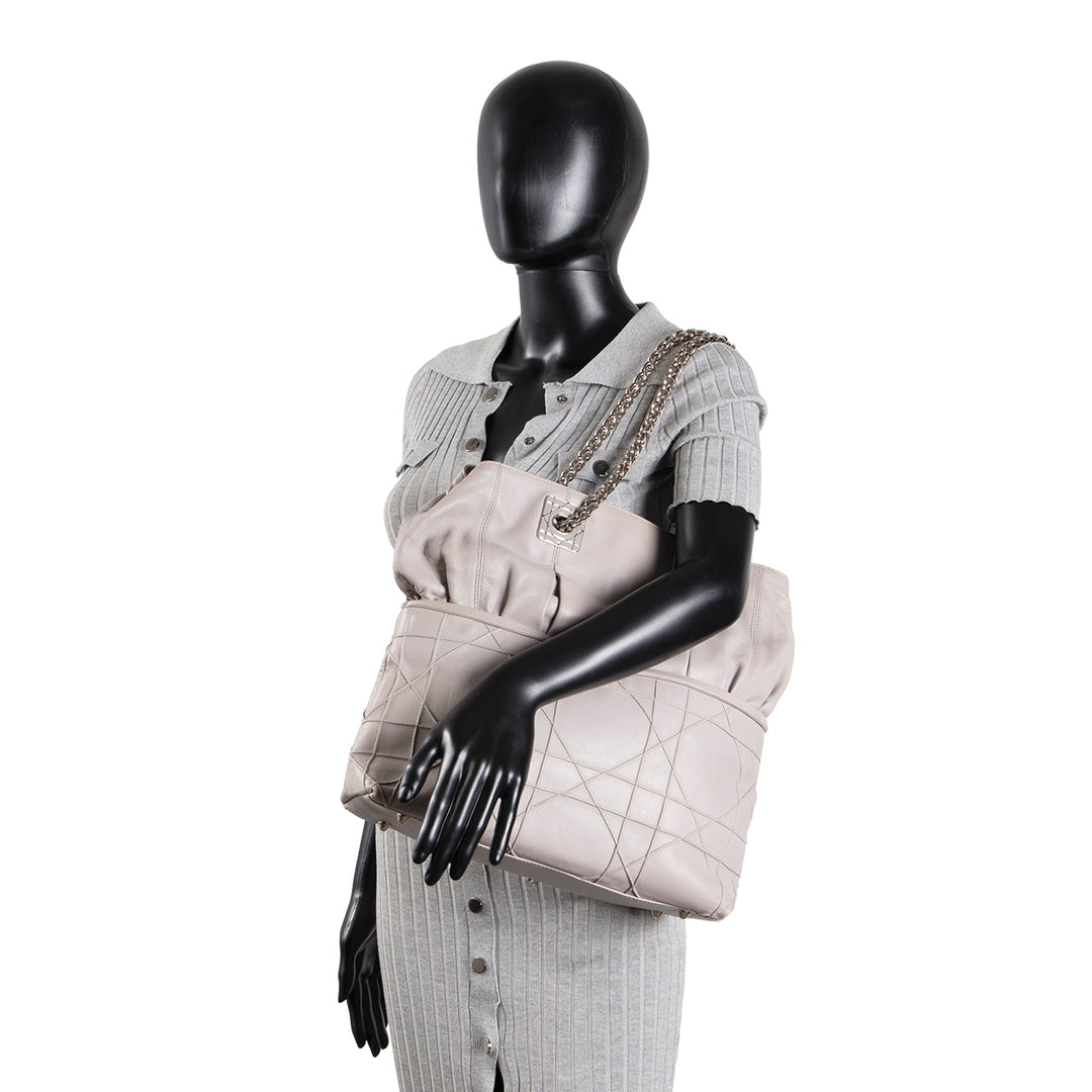 DIOR Cannage Granville Tote - Grey