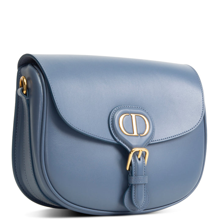 DIOR Bobby Medium Flap Bag - Denim Blue