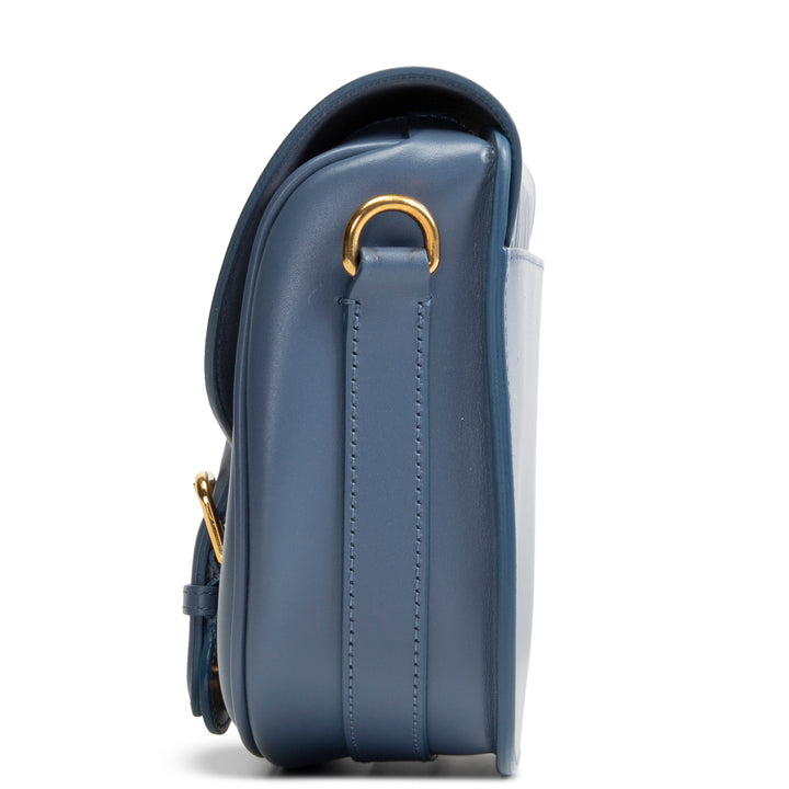 DIOR Bobby Medium Flap Bag - Denim Blue
