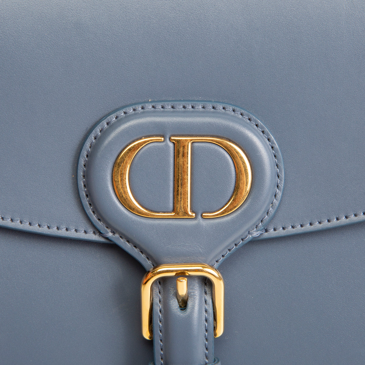 DIOR Bobby Medium Flap Bag - Denim Blue