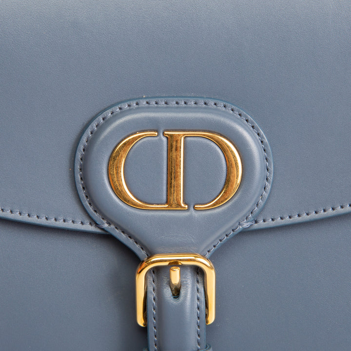 DIOR Bobby Medium Flap Bag - Denim Blue