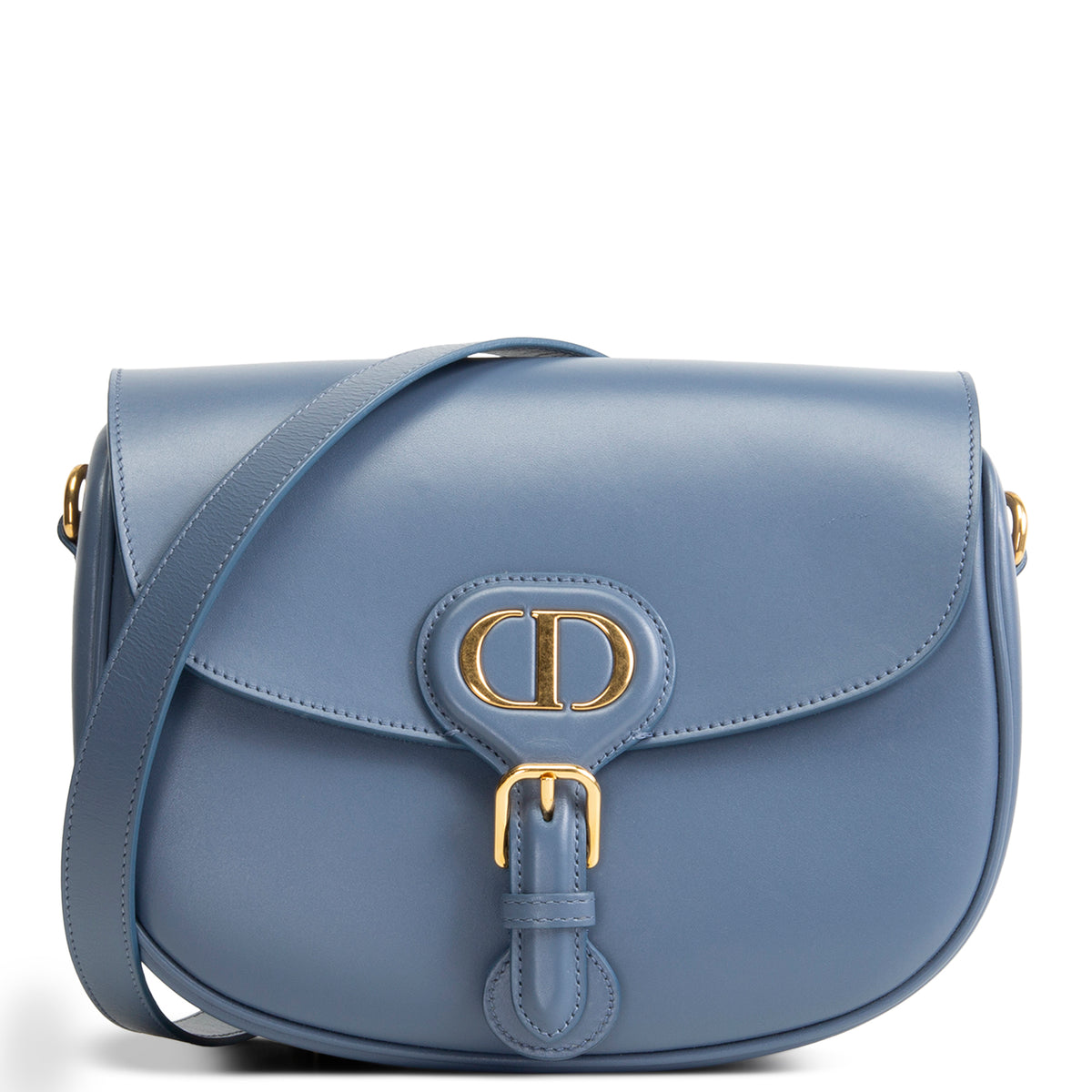 DIOR Bobby Medium Flap Bag - Denim Blue