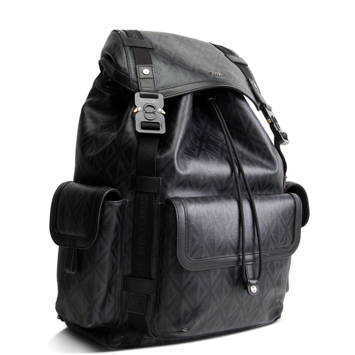 DIOR Men Hit The Road Backpack - CD Diamond Canvas