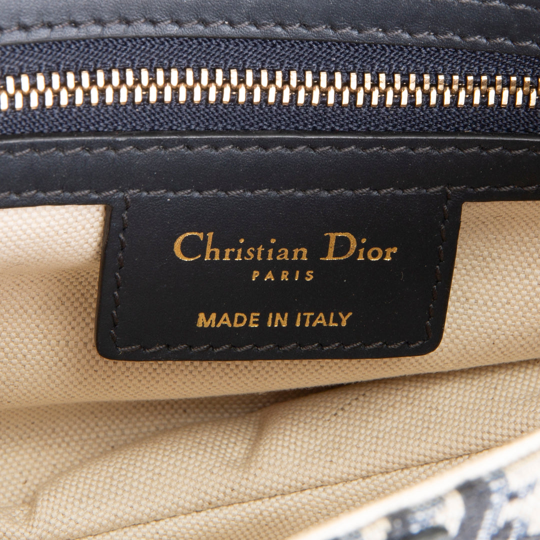 DIOR Saddle Bag Oblique Jacquard - Blue