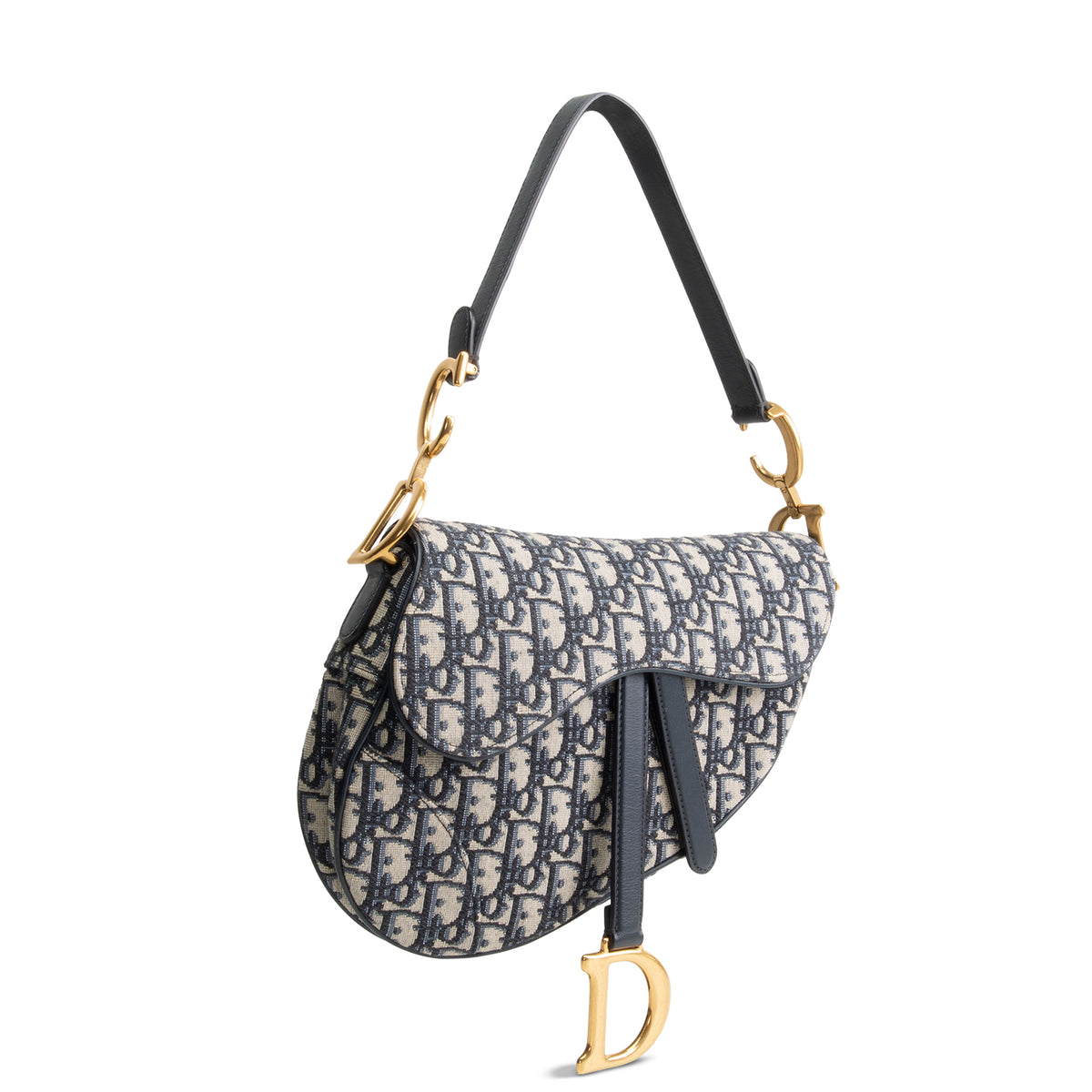 DIOR Saddle Bag Oblique Jacquard - Blue