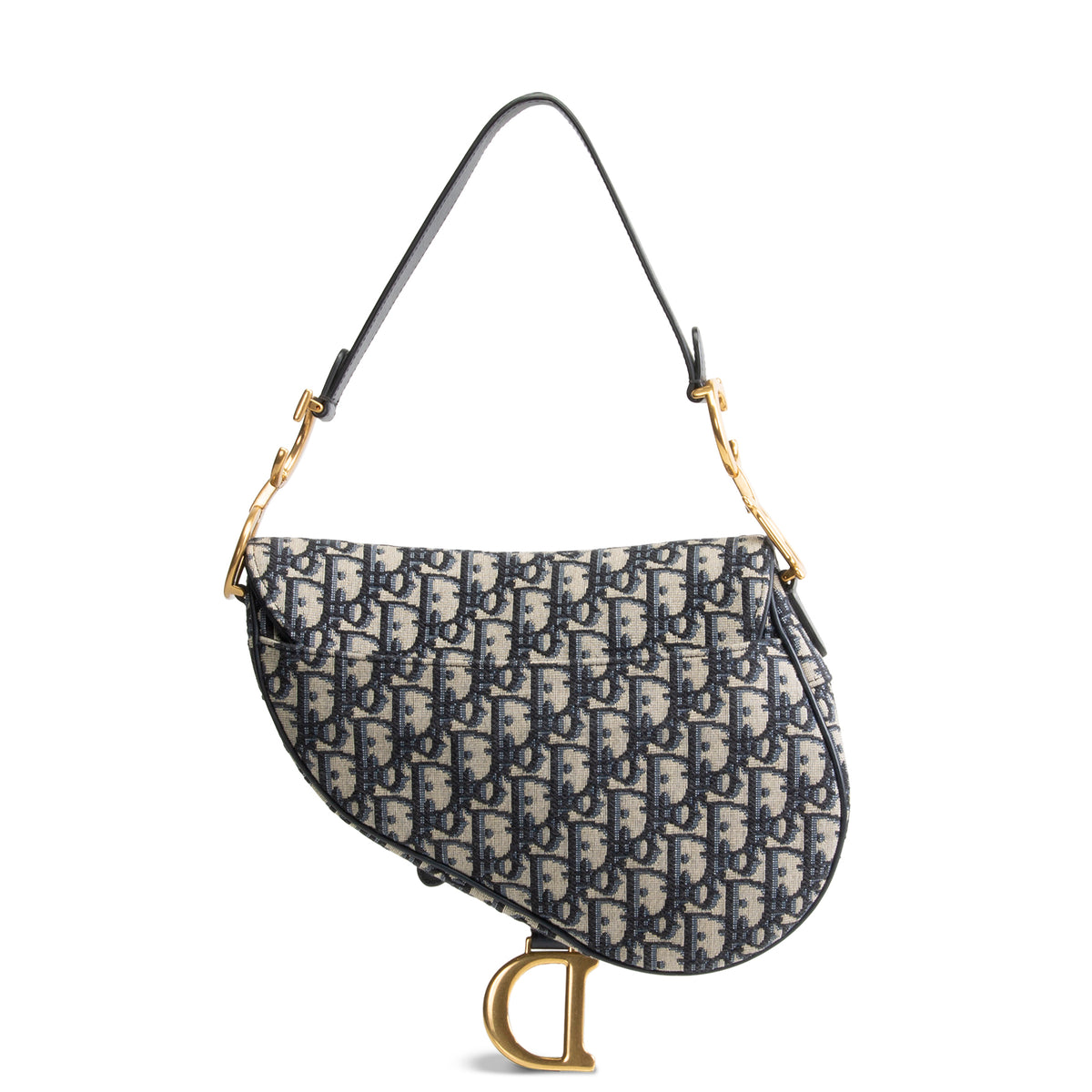 DIOR Saddle Bag Oblique Jacquard - Blue