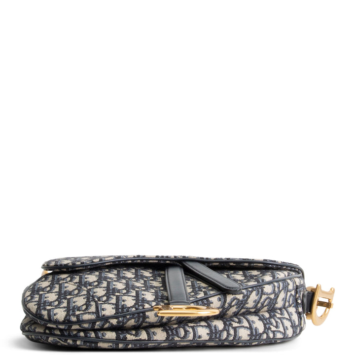 DIOR Saddle Bag Oblique Jacquard - Blue