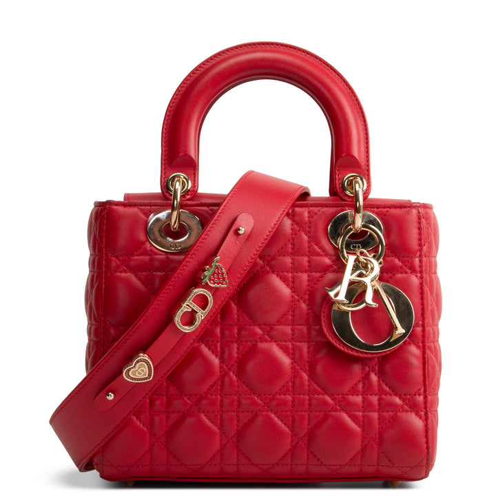 DIOR Small ABC Dior Lady Dior - Red