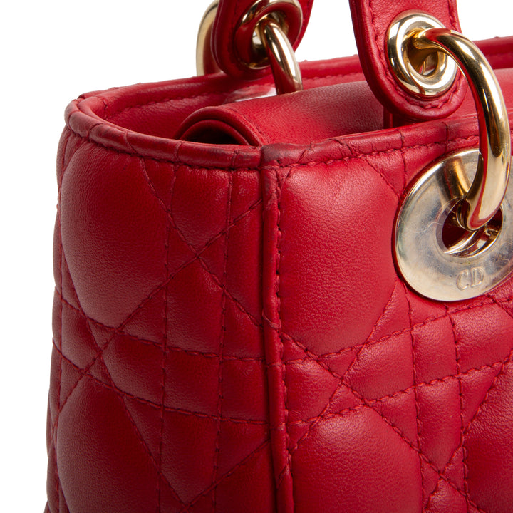 DIOR Small ABC Dior Lady Dior - Red