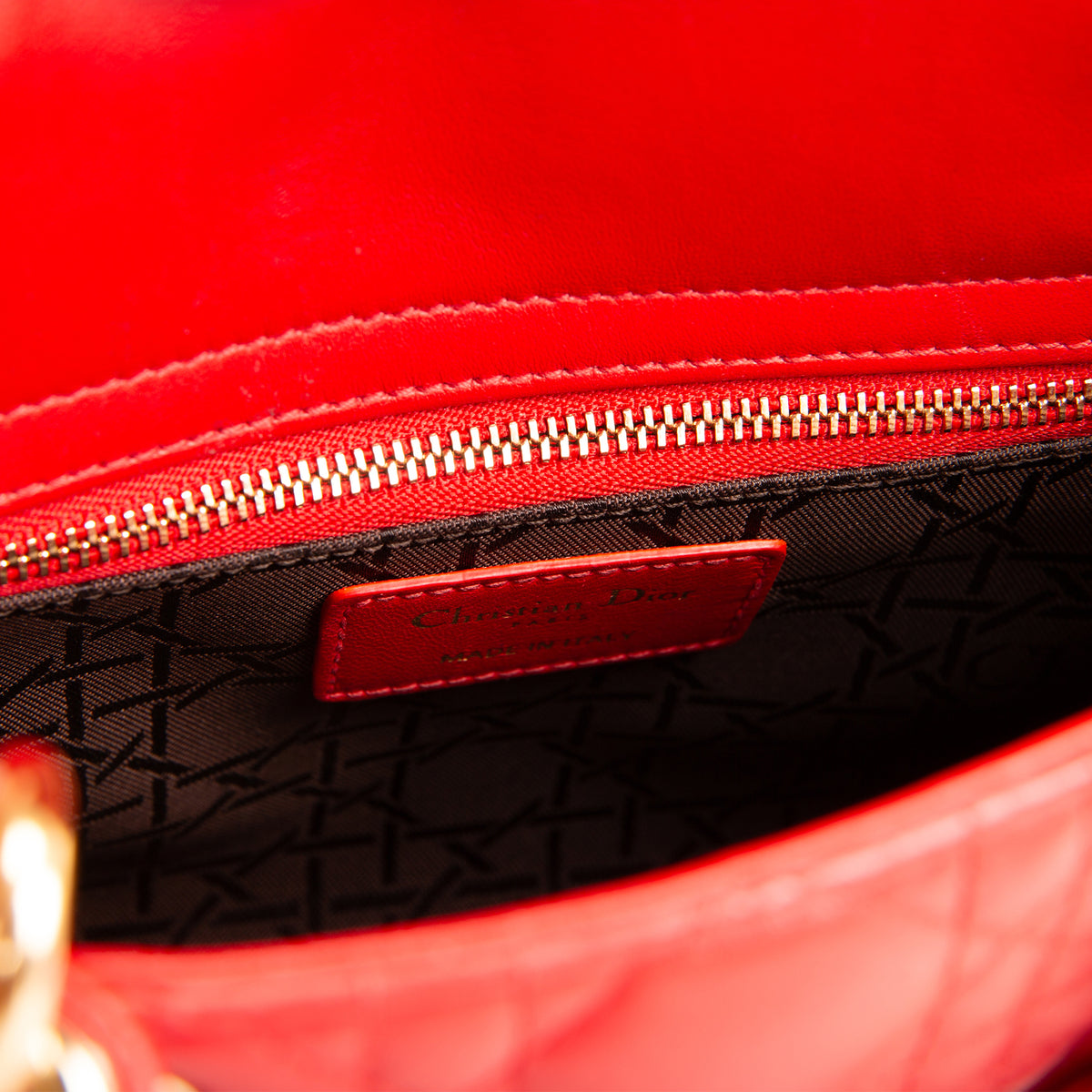 DIOR Small ABC Dior Lady Dior - Red
