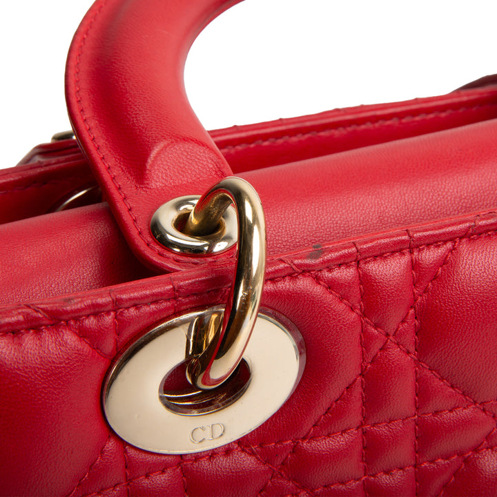 DIOR Small ABC Dior Lady Dior - Red