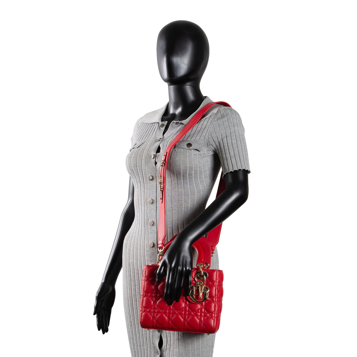 DIOR Small ABC Dior Lady Dior - Red