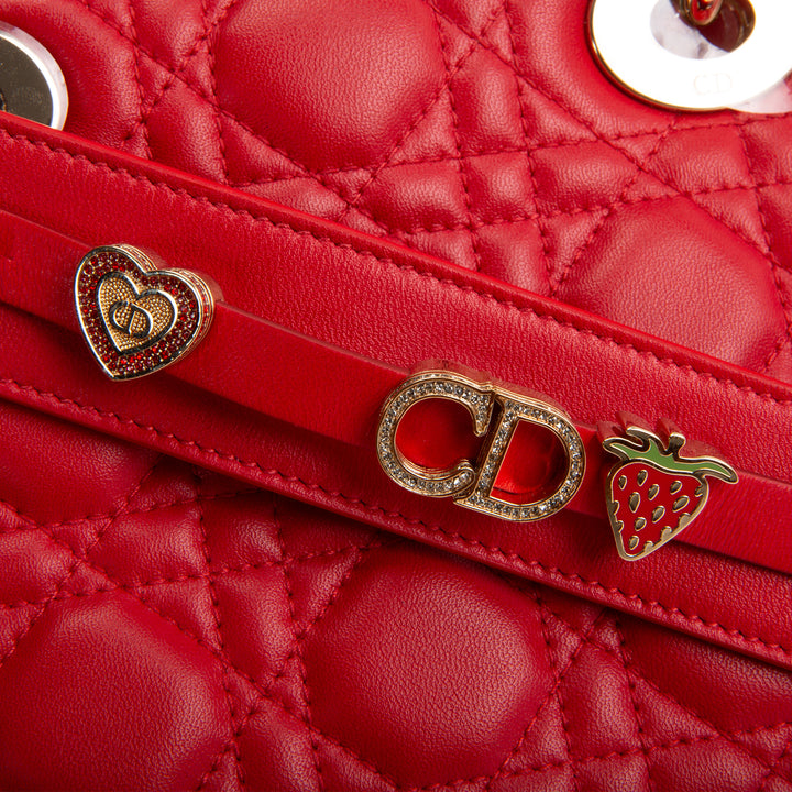 DIOR Small ABC Dior Lady Dior - Red