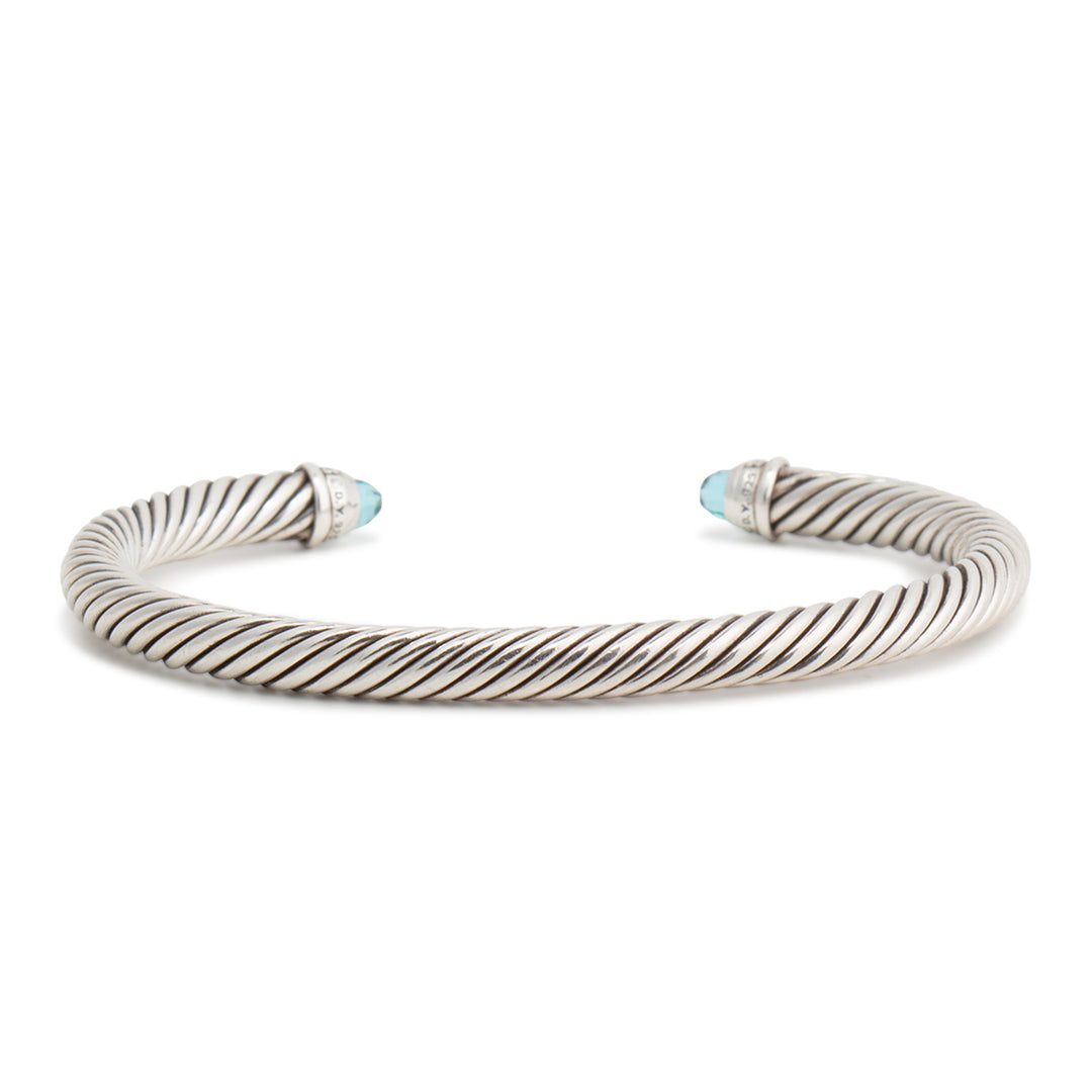 DAVID YURMAN Topaz & Diamond Classic Cable Bracelet