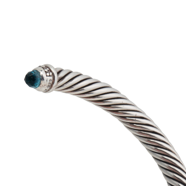 DAVID YURMAN Topaz & Diamond Classic Cable Bracelet