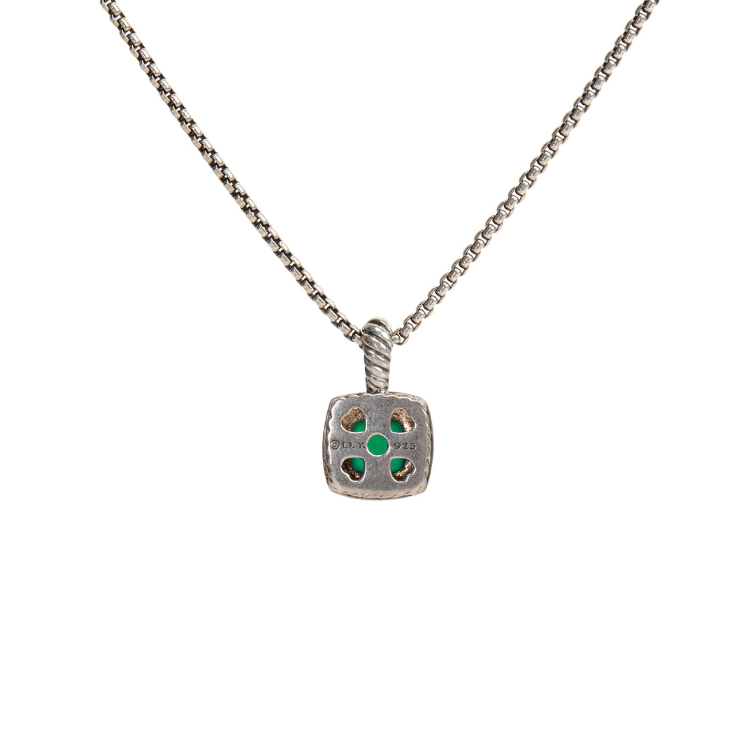 DAVID YURMAN Green Onyx & Diamond Petite Albion Pendant Necklace