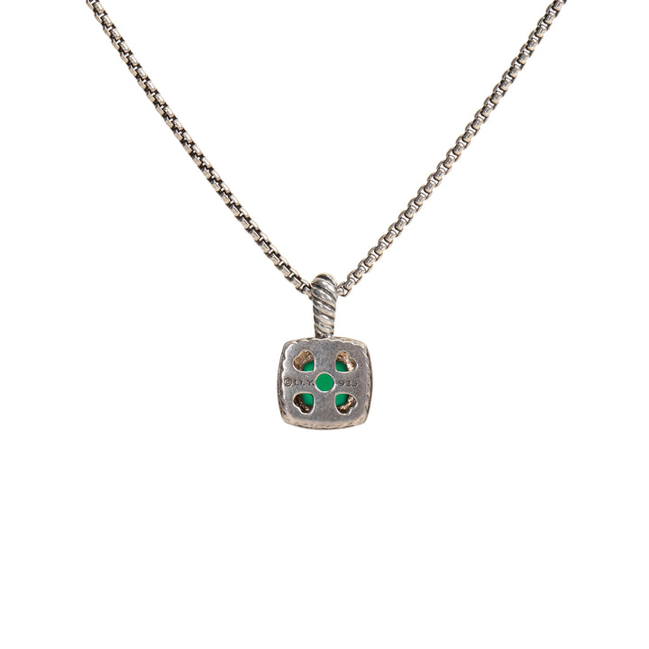 DAVID YURMAN Green Onyx & Diamond Petite Albion Pendant Necklace