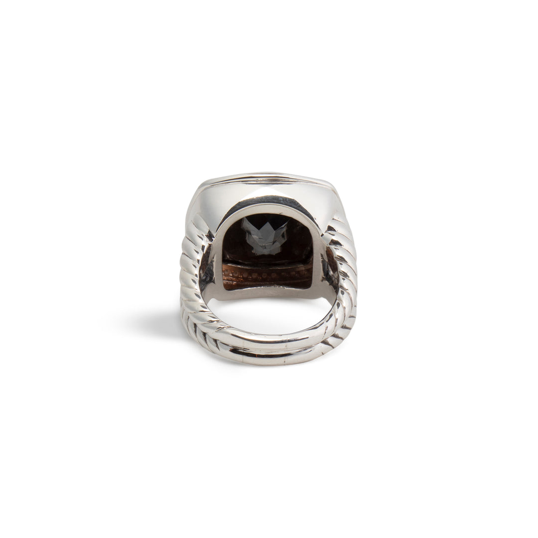 DAVID YURMAN Hematite & Diamonds Albion Ring