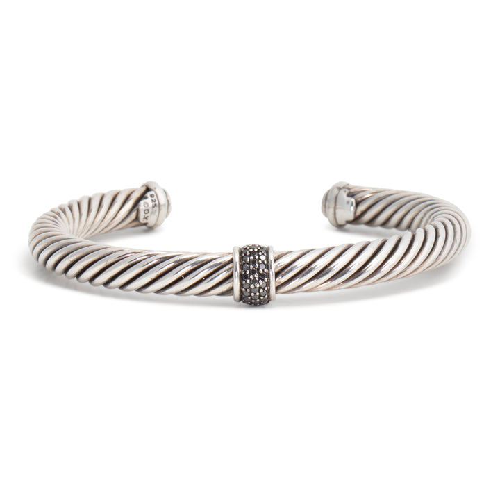 DAVID YURMAN Diamond Cable Classic Station Cuff