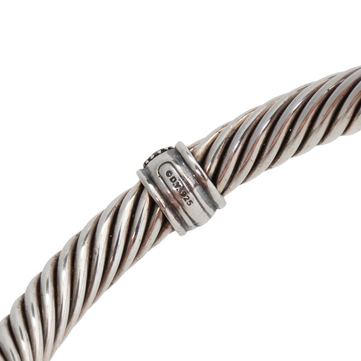 DAVID YURMAN Diamond Cable Classic Station Cuff