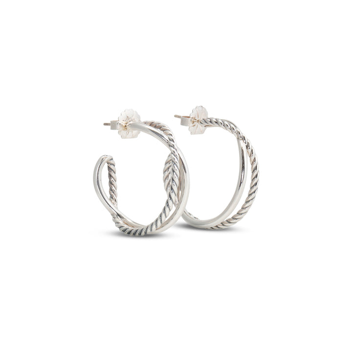 DAVID YURMAN Crossover Hoops