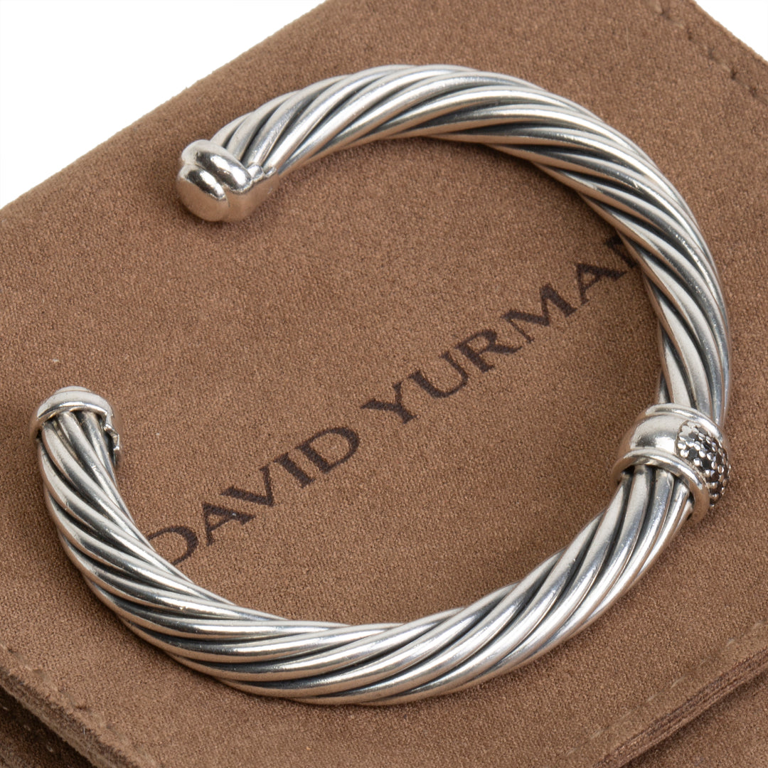 DAVID YURMAN Black Diamond Cuff Bracelet