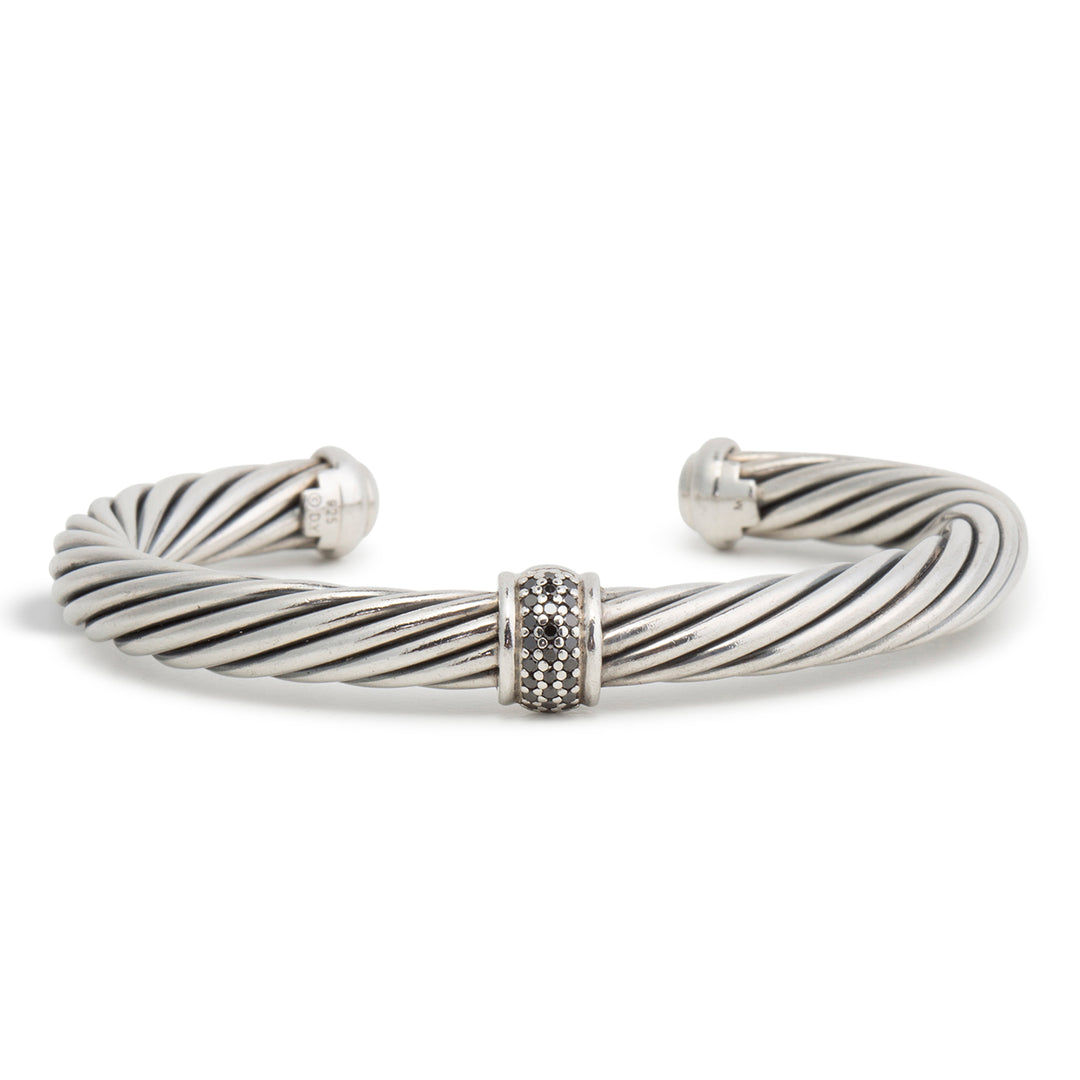 DAVID YURMAN Black Diamond Cuff Bracelet