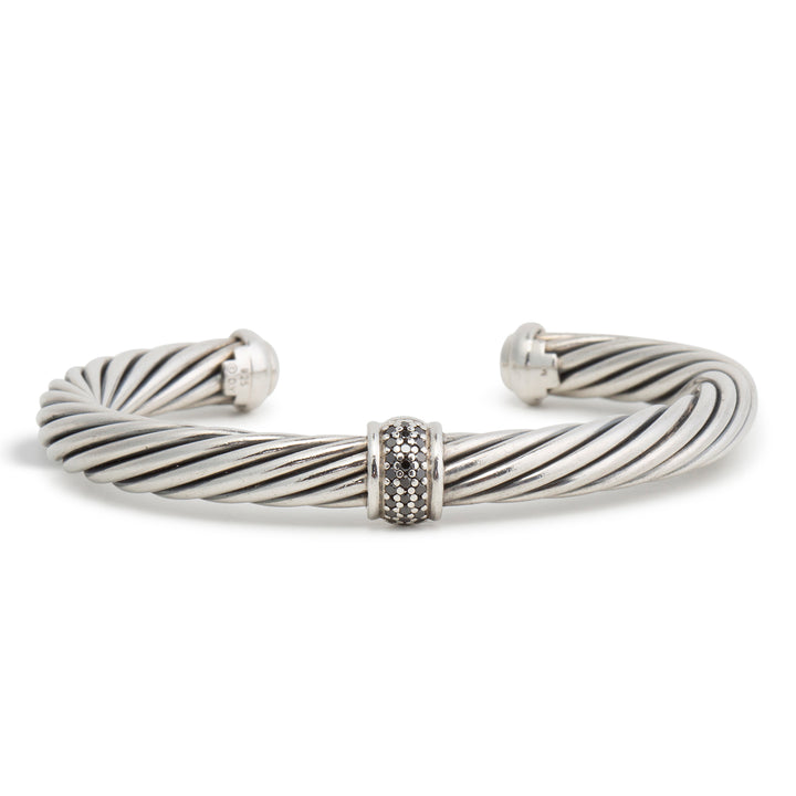 DAVID YURMAN Black Diamond Cuff Bracelet
