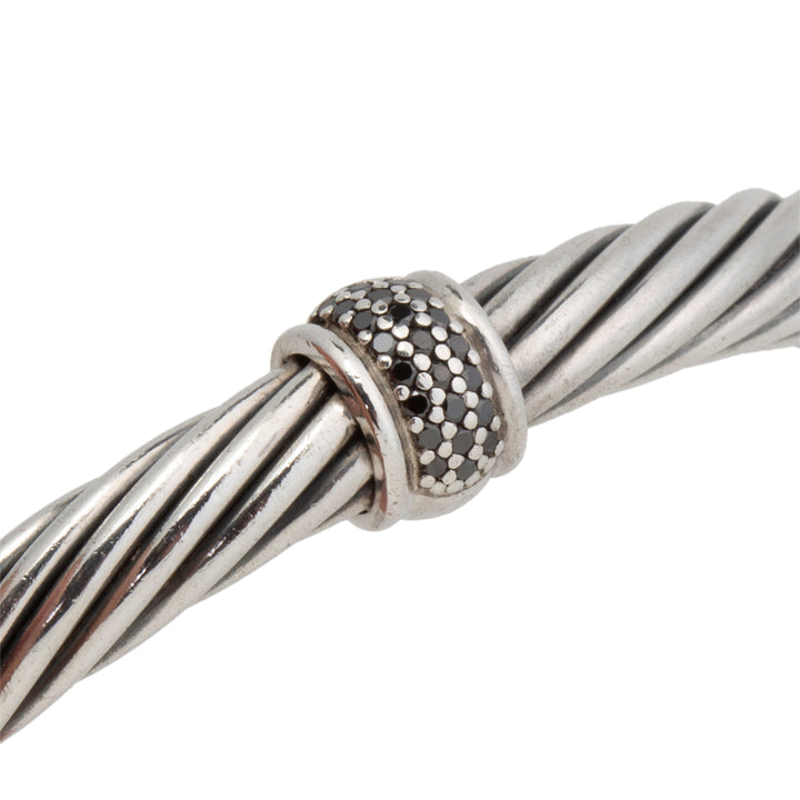 DAVID YURMAN Black Diamond Cuff Bracelet