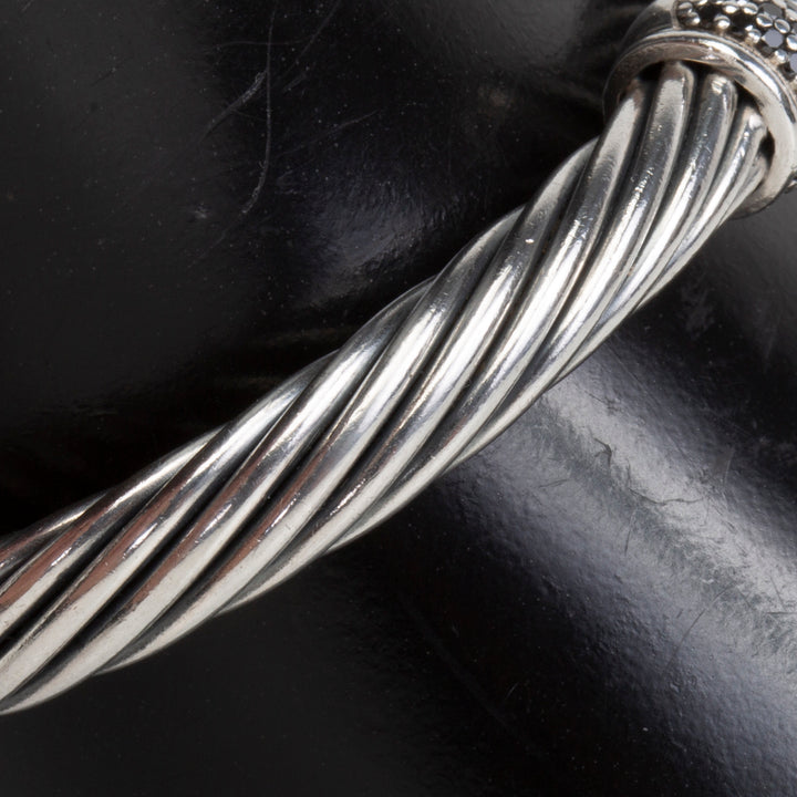 DAVID YURMAN Black Diamond Cuff Bracelet