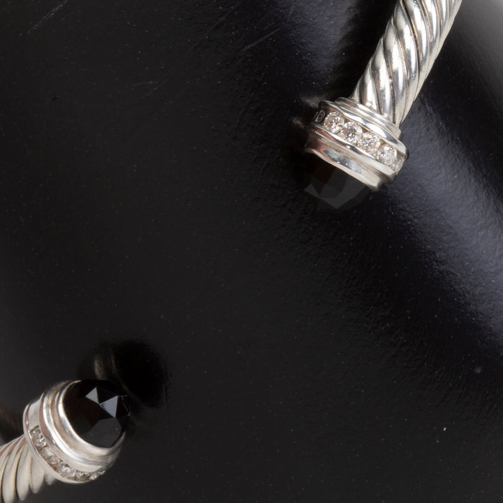 DAVID YURMAN Black Onyx w/ Diamonds Flex Cuff