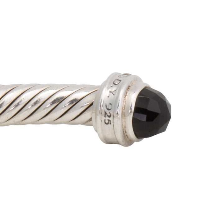 DAVID YURMAN Black Onyx w/ Diamonds Flex Cuff