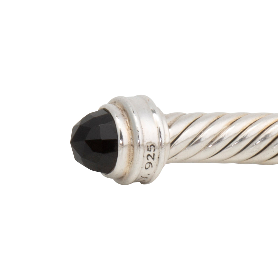 DAVID YURMAN Black Onyx w/ Diamonds Flex Cuff