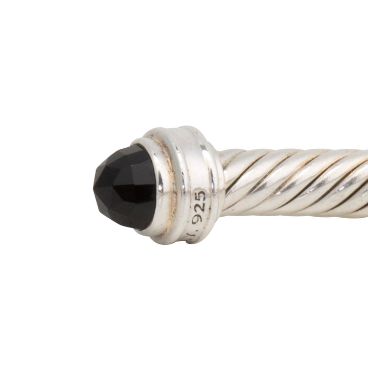 DAVID YURMAN Black Onyx w/ Diamonds Flex Cuff